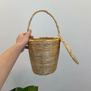 Vintage Rattan Basket Purse